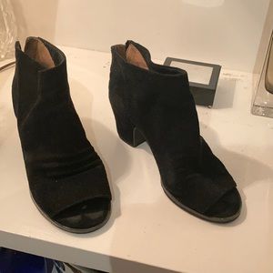 Black suede booties 7